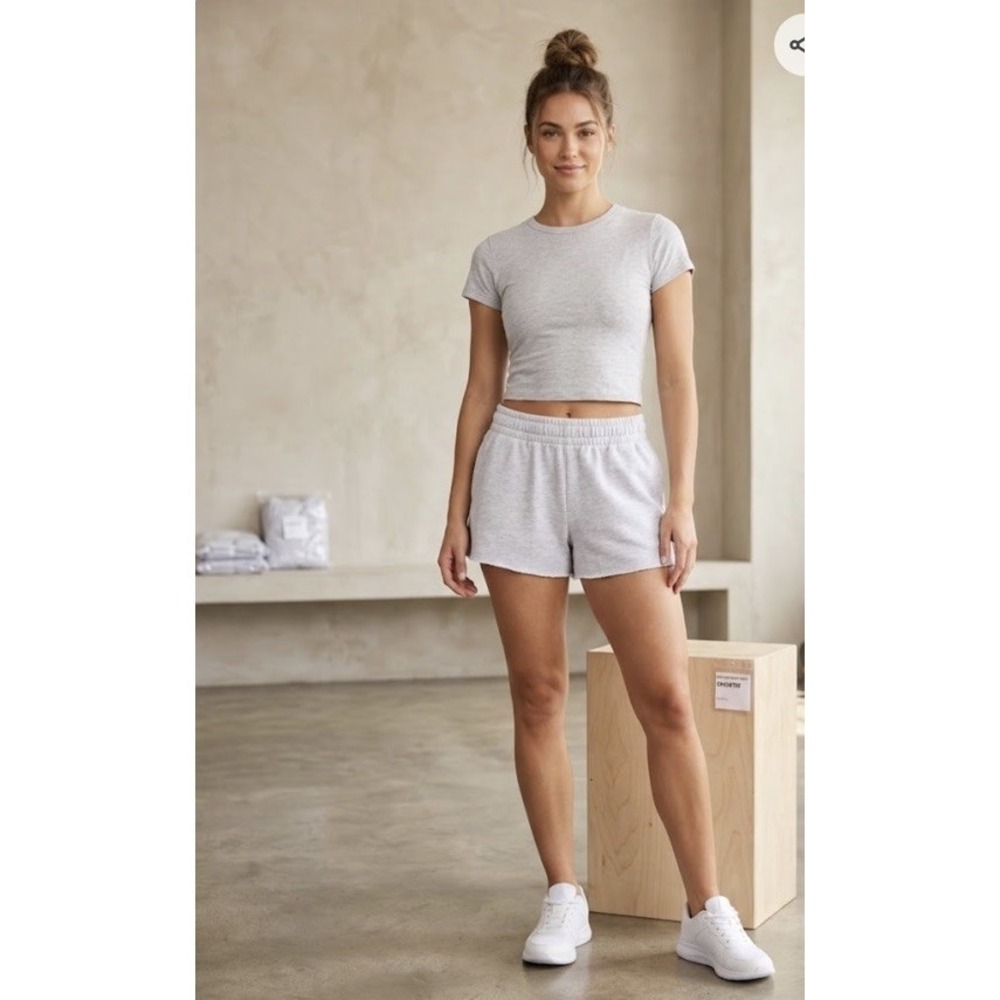 Refuge‎ French Terry SHORTIE Shorts Womens Lounge Sweat Shorts NWT L